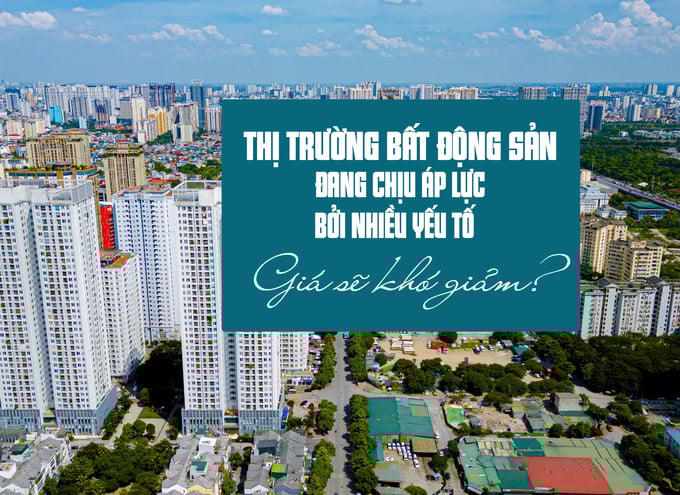 Thị trường bất động sản đang chịu áp lực bởi nhiều yếu tố, giá sẽ khó giảm