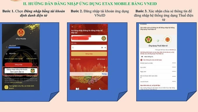 Hướng dẫn quyết toán thuế TNCN trên Etax Mobile