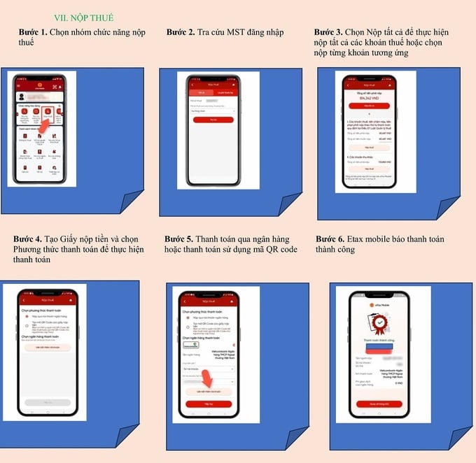 Hướng dẫn quyết toán thuế TNCN trên Etax Mobile