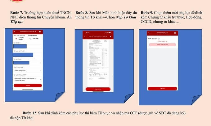 Hướng dẫn quyết toán thuế TNCN trên Etax Mobile