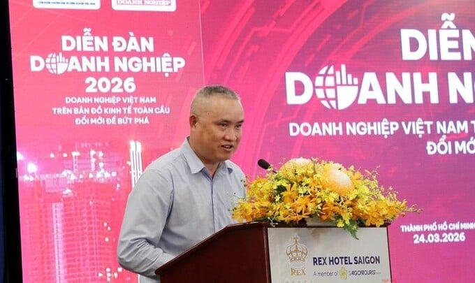 Tại Diễn đàn, ông Nguyễn Đức Lệnh cho biết, tín dụng xanh tại Việt Nam đang có bước phát triển rõ rệt. Ảnh: BTC