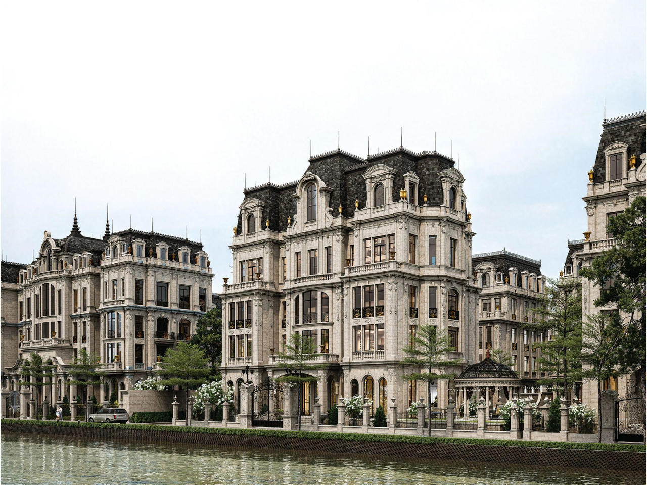 Dự án sở hữu pháp lý minh bạch và các dinh thự đã hình thành rõ nét