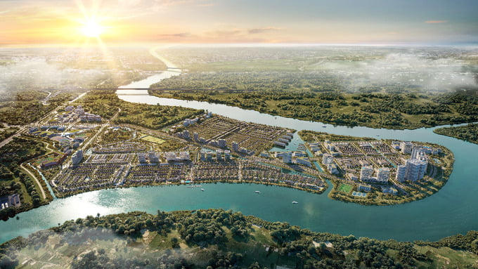 Dự án Waterpoint còn sở hữu lợi thế với địa thế “thủy bao” ba mặt giáp sông Vàm Cỏ Đông