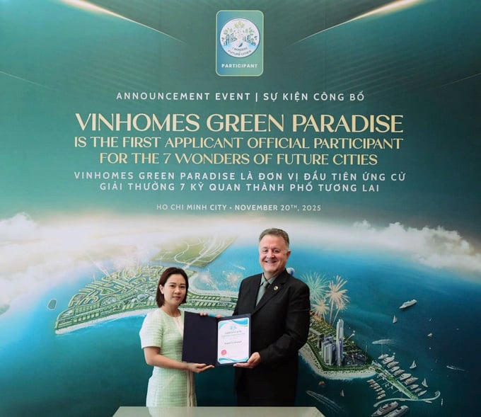 Dự án Vinhomes Green Paradise Cần Giờ được chứng nhận “7 kỳ quan đô thị tương lai” .