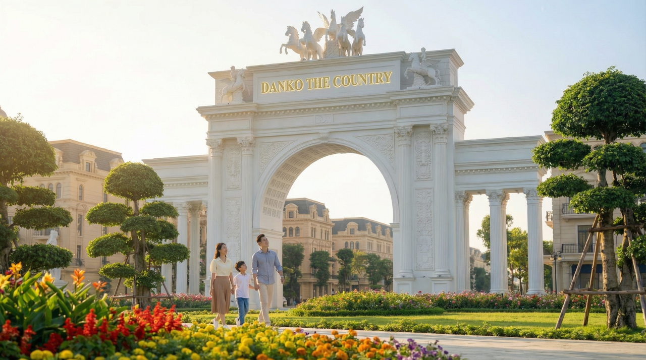 Danko The Country sẽ là nơi hội tụ tinh hoa kiến trúc, cảnh quan và phong cách sống sang trọng bậc nhất khu vực