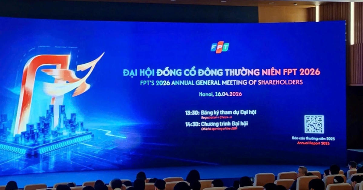 FPT đặt mục tiêu 2026: doanh thu 58.580 tỷ, lợi nhuận trước thuế 11.629 tỷ