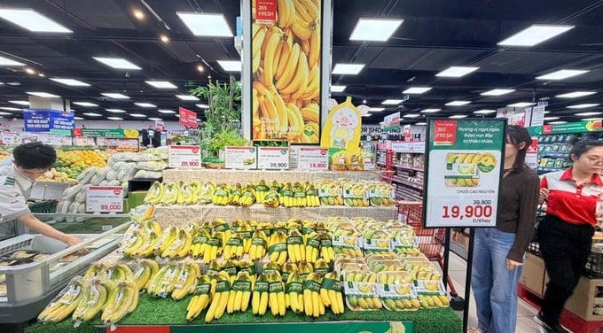 Chuối của HAGL đang được bán tại nhiều siêu thị ở Việt Nam.