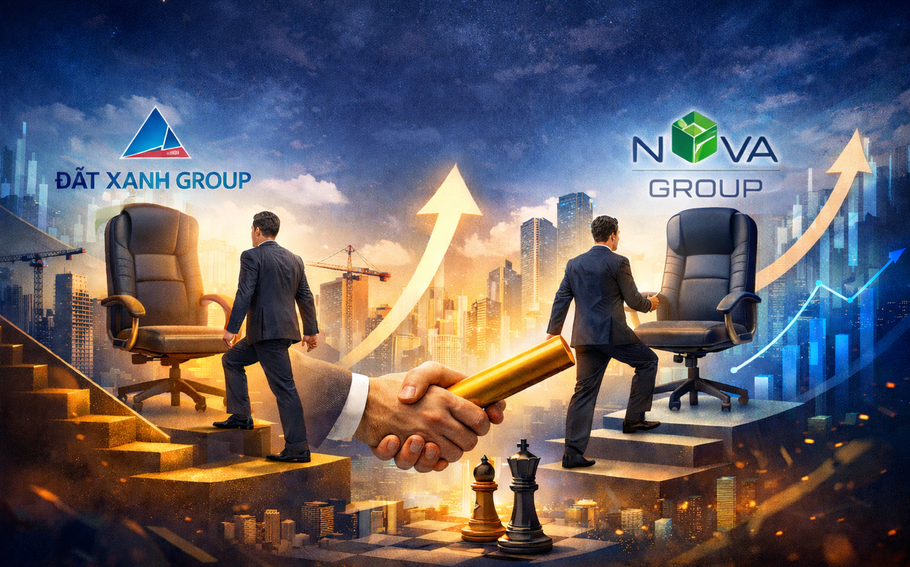 Thấy gì ở cuộc chuyển giao quyền lực tại Đất Xanh và NovaGroup?