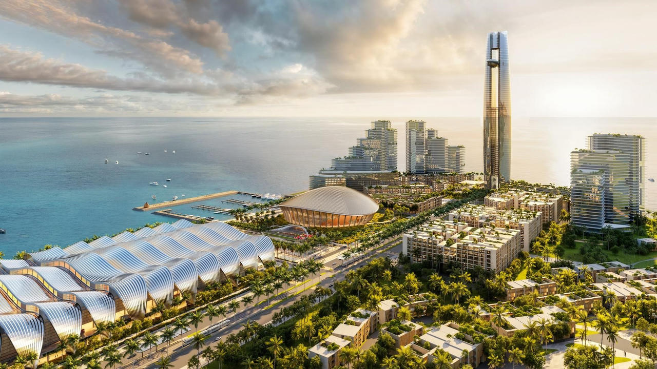 Phối cảnh các công trình trọng điểm phục vụ APEC phía nam đảo Phú Quốc. Ảnh: Sun Group.