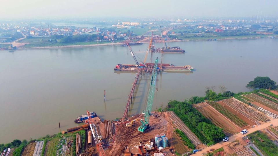 Cầu Mễ Sở, cầu Ngọc Hồi và Vành đai 2.5 đang được đẩy nhanh tiến độ