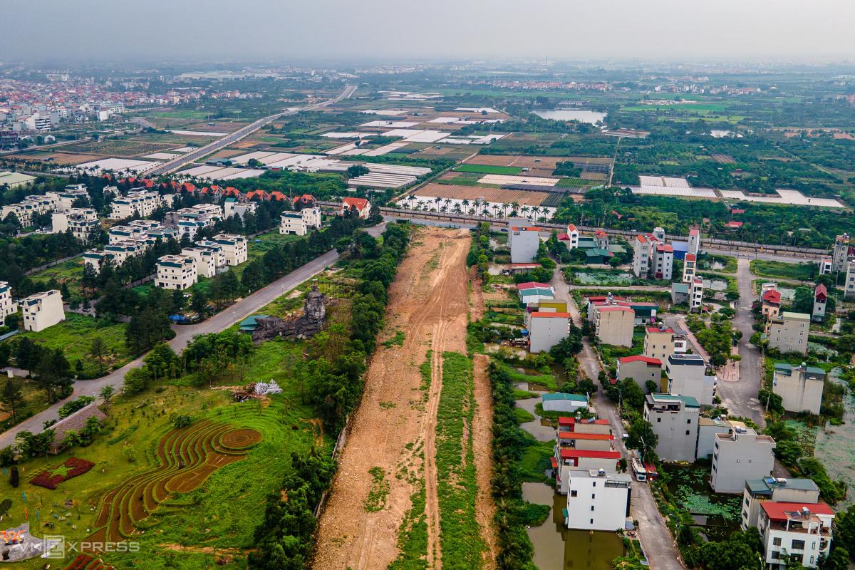 Nhà đầu tư khu Đan Phượng đừng bỏ lỡ thông tin này về đường Tây Thăng Long 10 làn xe đang thi công
