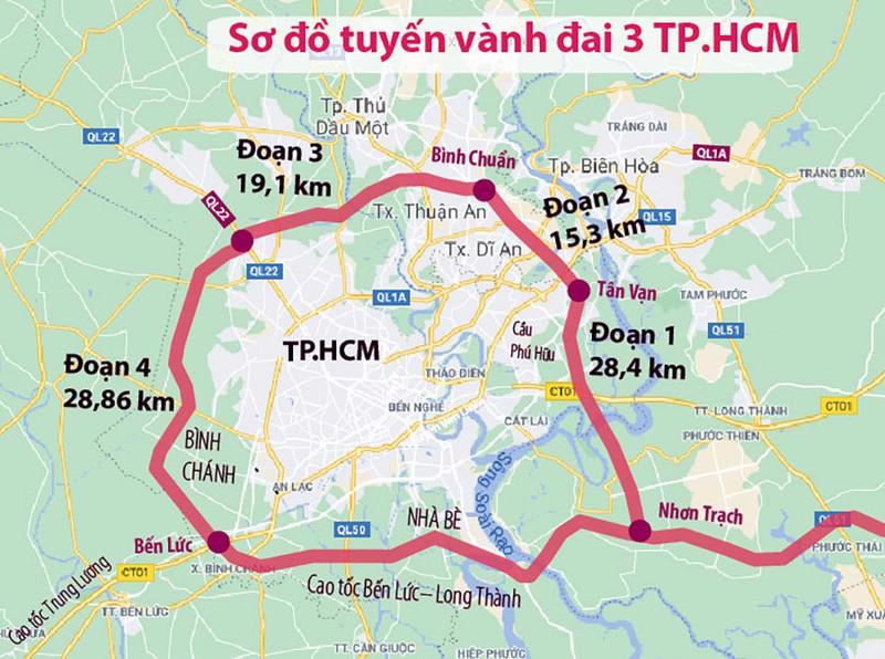 4 năm qua, giá BĐS tăng 2-3 lần dọc các trục vành đai Hà Nội, thấy gì từ tiềm năng của vành đai 3 Tp.HCM