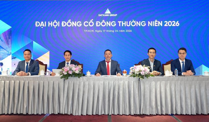 Tại Đại hội đồng cổ đông thường niên năm 2026, Tập đoàn Đất xanh cũng thông qua chiến lược tái định vị thương hiệu, hướng tới mô hình hoạt động mới với 4 trụ cột chính. Ảnh: DXG