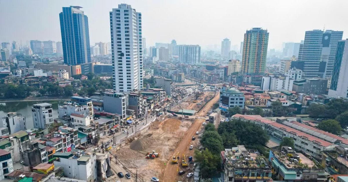 Vành đai 1 Hoàng Cầu - Voi Phục: nguy cơ chậm tiến độ vì xung đột với ga metro số 5