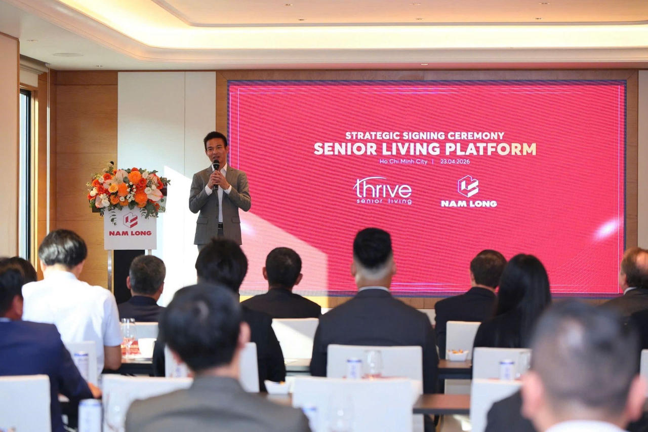 Ông Nguyễn Hoàng Vĩnh Viễn, Giám đốc điều hành Nam Long Commercial Property khẳng định cam kết chung hướng tới tương lai của y tế kết hợp với bất động sản thông qua dự án