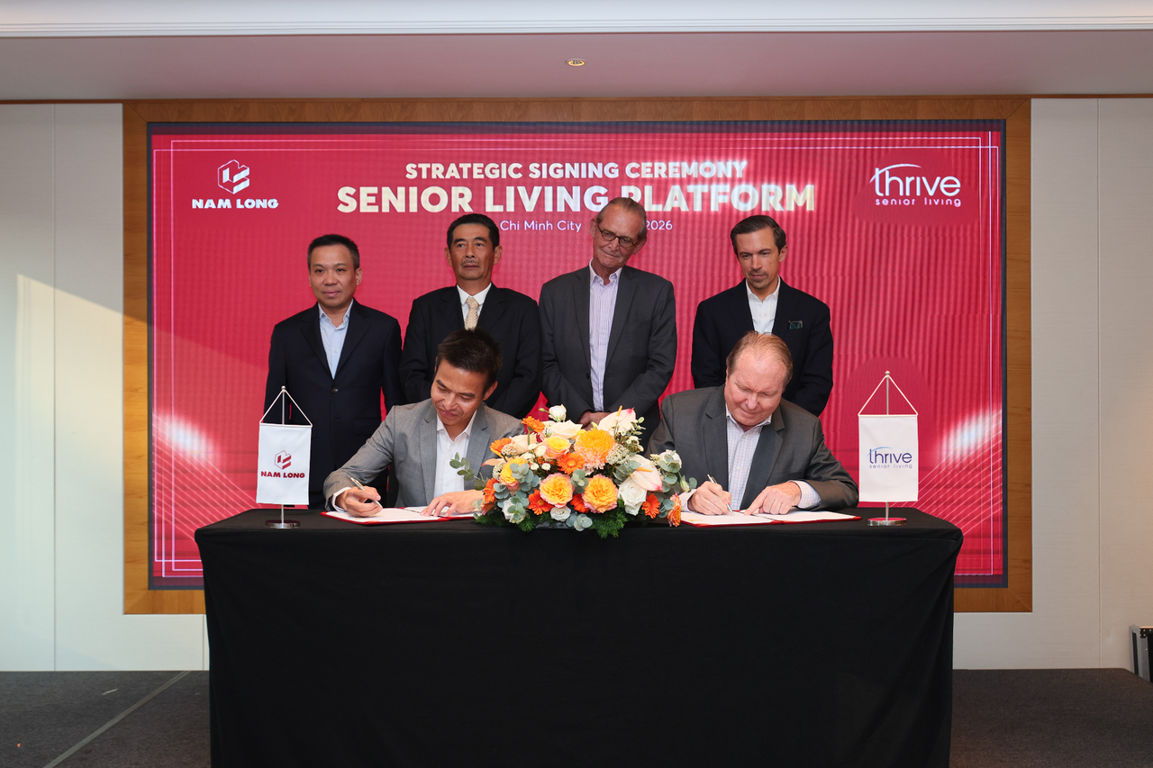 Nam Long Commercial Property và Thrive ký kết hợp tác triển khai mô hình cộng đồng nhà ở cao cấp cho người cao tuổi tại Việt Nam