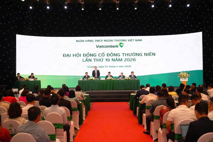 Toàn cảnh Đại hội đồng cổ đông thường niên 2026 của Vietcombank. Nguồn: Vietcombank.