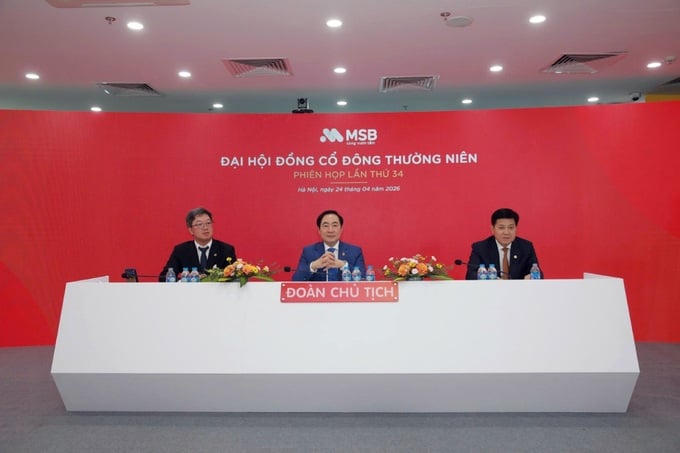 Sáng 24/4, MSB tổ chức Đại hội đồng cổ đông thường niên lần thứ 35 tại Hội sở Hà Nội.