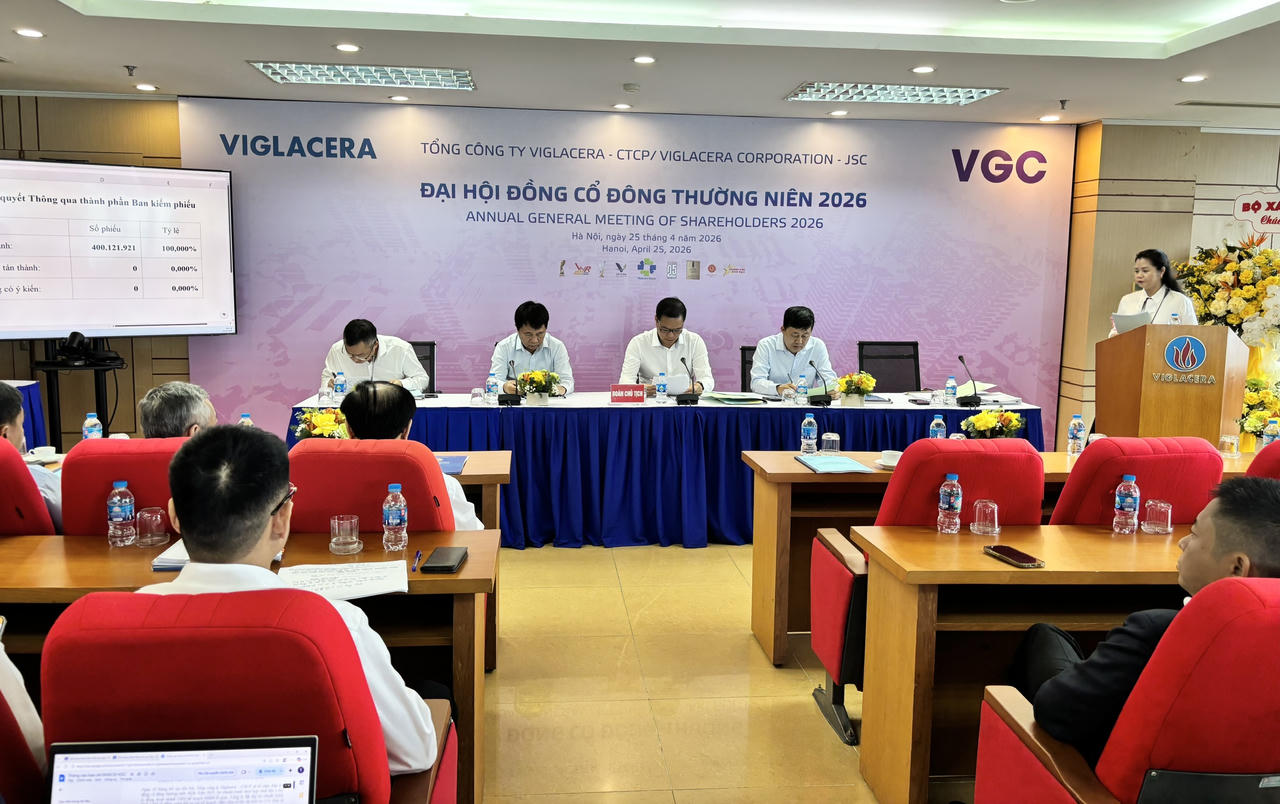ĐHĐCĐ Viglacera: Doanh thu 15.300 tỷ, lợi nhuận dự kiến giảm