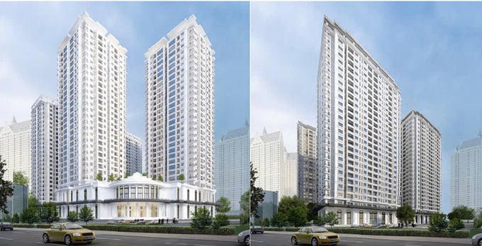 Phối cảnh dự án Iris Garden (phường Từ Liêm, Hà Nội).