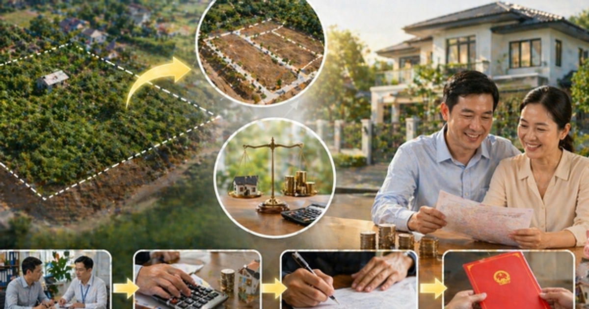 Chi phí chuyển đất vườn sang đất ở từ 1/1/2026 tính thế nào?