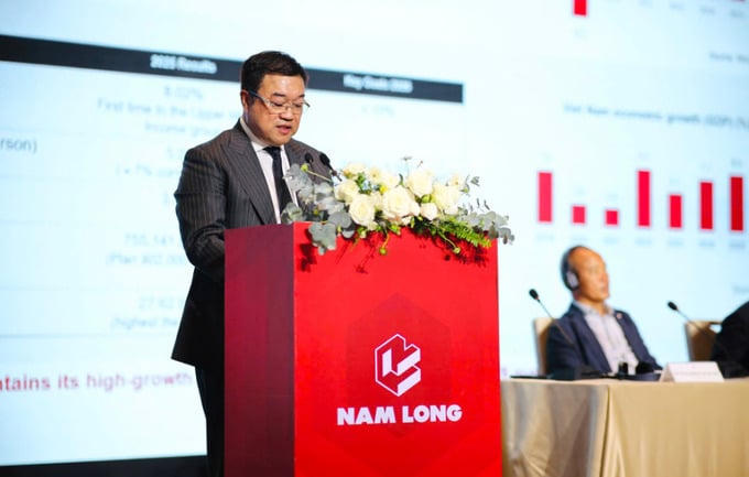 Ông Lucas Ignatius Loh Jen Yuh, Tổng Giám đốc Tập đoàn Nam Long phát biểu tại sự kiện.