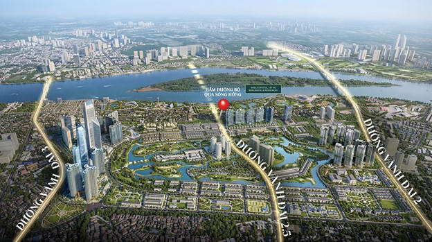 Dự án nằm giữa các tuyến giao thông huyết mạch (Ảnh: CĐT)