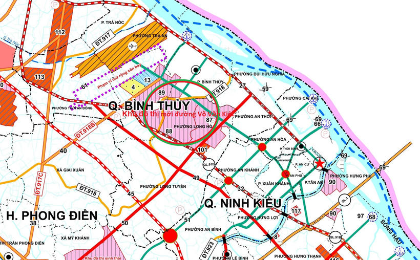 Cần Thơ sắp có khu đô thị mới 807,45 ha dọc Võ Văn Kiệt