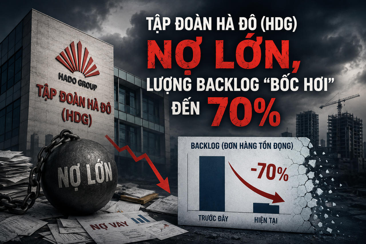 Hà Đô (HDG) “gồng mình” trong khoản nợ lớn, lượng backlog “bốc hơi” đến 70%, điều gì đang diễn ra?