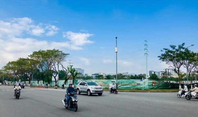 Đường Chương Dương và khu đất thực hiện dự án tổ hợp pháo hoa quốc tế Đà Nẵng