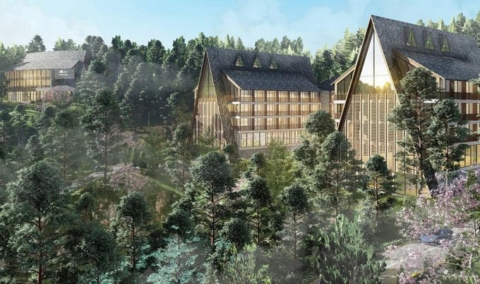 Phối cảnh dự án Robin Dalat Resort.