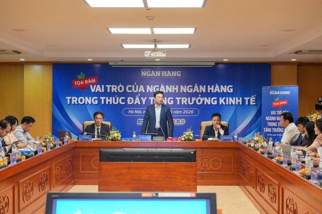 Phó thống đốc Phạm Thanh Hà phát biểu tại Tọa đàm với chủ đề “Vai trò ngành Ngân hàng trong thúc đẩy tăng trưởng kinh tế” - Ảnh: VGP