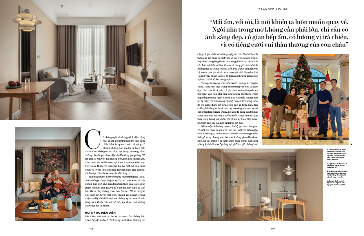 Những câu chuyện dung dị về “nếp nhà” của các cư dân Masterise Homes trong Branded Living Magazine số đầu tiên.