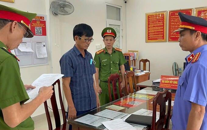 Phạm Bá Lĩnh tại thời điểm bị khởi tố bắt tạm giam