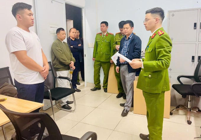 Công an Bắc Ninh khởi tố 6 đối tượng trục lợi từ dịch vụ cung ứng lao động. Ảnh: CACC.