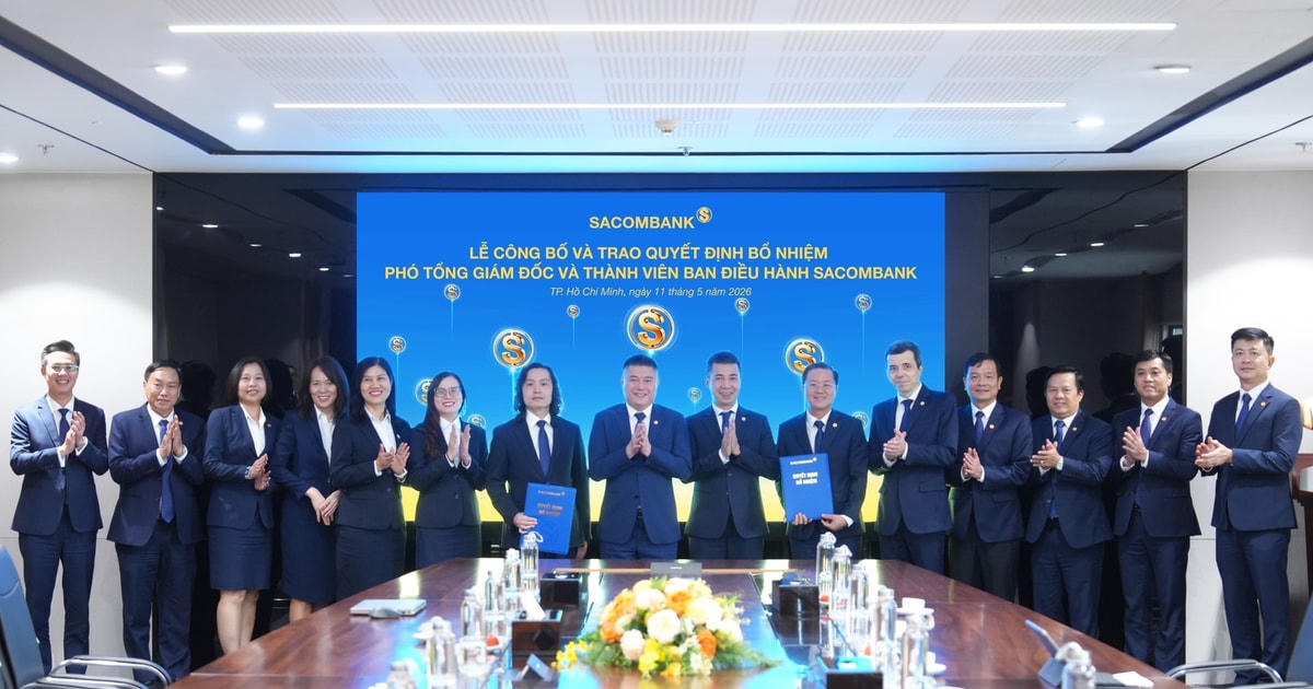 SACOMBANK (STB) kiện toàn đội ngũ lãnh đạo cấp cao