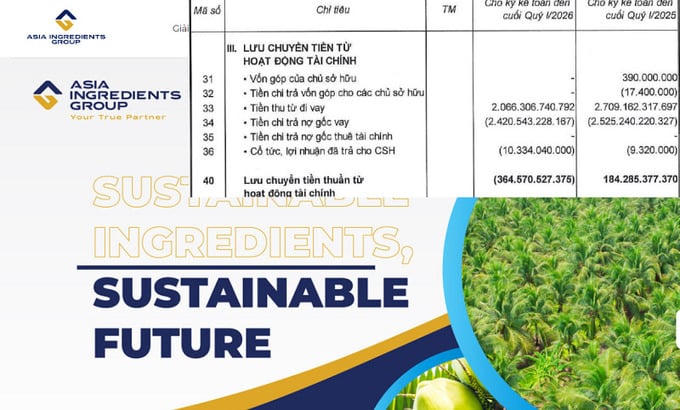 Nguyên liệu Á Châu chi hơn 2.400 tỷ đồng trả nợ vay.