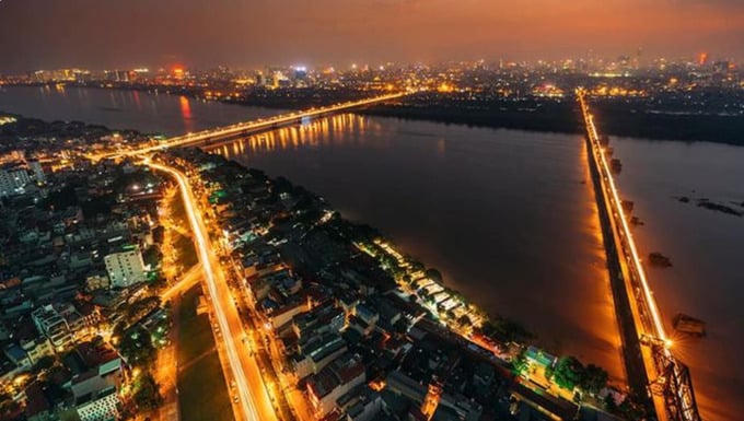 Hà Nội muốn kinh tế đêm đóng góp 8% GRDP, sông Hồng thành trung tâm sáng tạo về đêm.