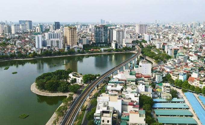 Hà Nội đặt mục tiêu, tăng tỷ lệ đất xây dựng đô thị lên 60% vào năm 2065.