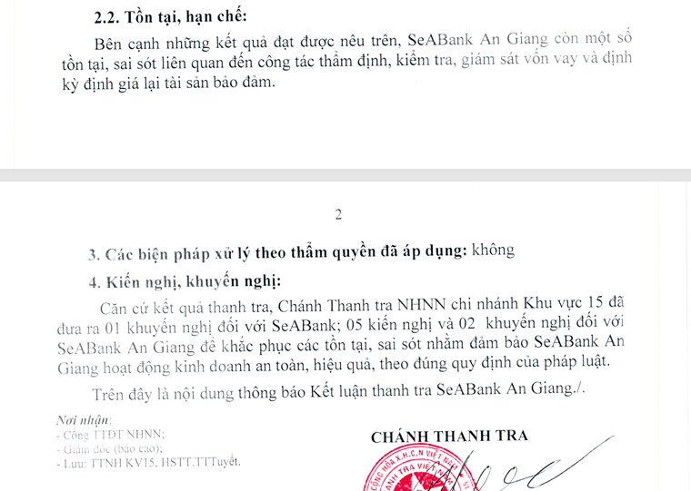 “Biến động” tại SeABank nhà Madame Nga: Lợi nhuận “bốc hơi” 68%, nhiều chi nhánh bị thanh tra đột xuất, bộc lộ nhiều tồn tại, hạn chế