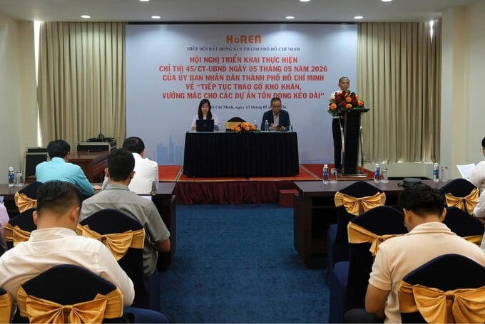 Tại hội nghị, Chủ tịch HoREA cho biết, Sở Tài chính TP.HCM đã thống kê danh sách 838 dự án, khu đất thuộc lĩnh vực đầu tư công, đầu tư tư nhân và FDI trên toàn địa bàn thành phố.