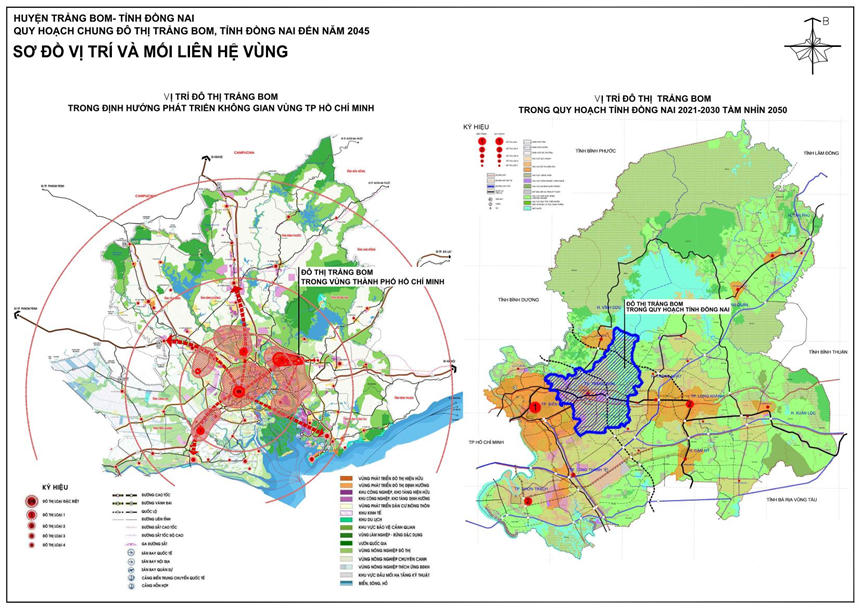 Quy hoạch Trảng Bom đến 2045: Đại đô thị hơn 32.724 ha, quy mô 615.000 dân