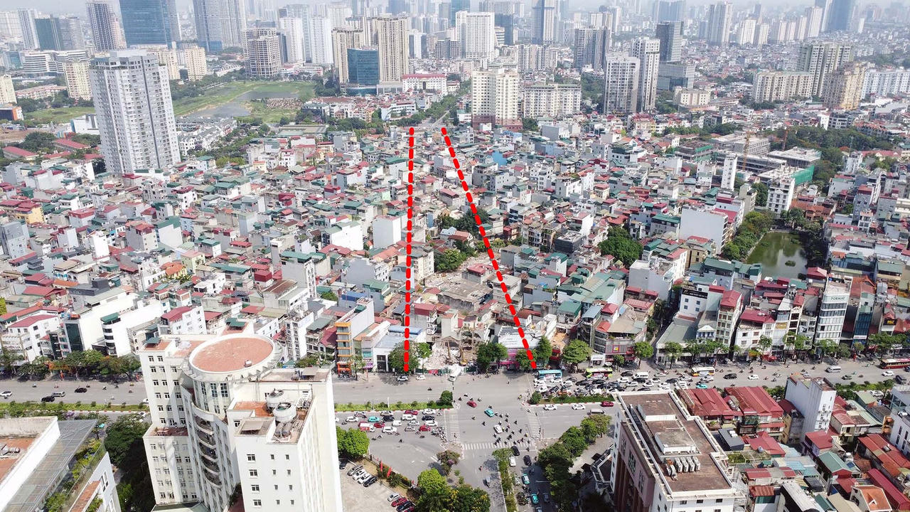Cận cảnh công trường phá dỡ GPMB đường vành đai 2,5 đang tấp nập thi công