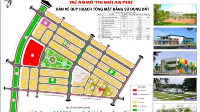 
Mặt bằng tổng thể Dự án Khu dân cư An Phú, phường Quảng Phú do Công ty Cổ phần Đầu tư phát triển hạ tầng Quảng Nam (QNIC) làm chủ đầu tư.
