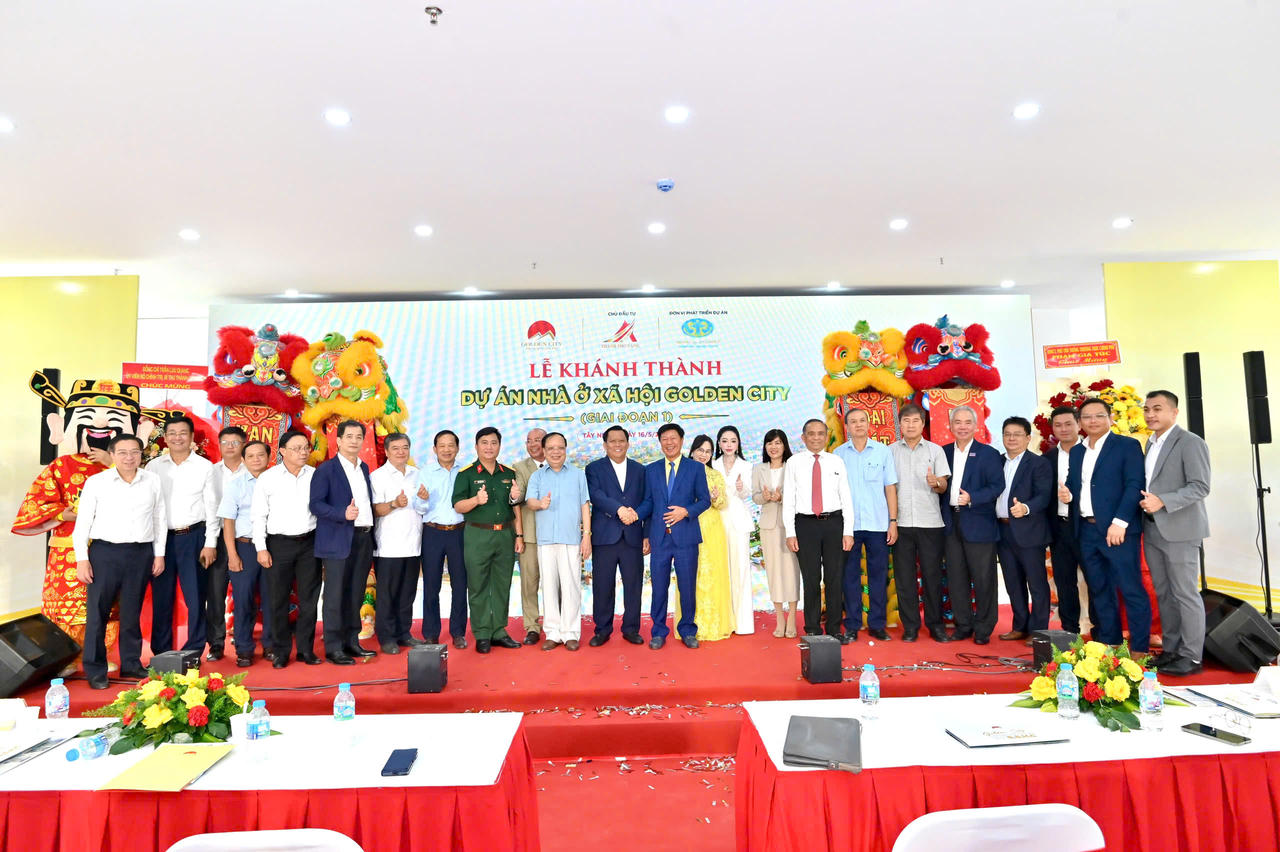 Lễ khánh thành và bàn giao giai đoạn 1 Dự án nhà ở xã hội Golden City – Tây Ninh diễn ra ngày 16/05