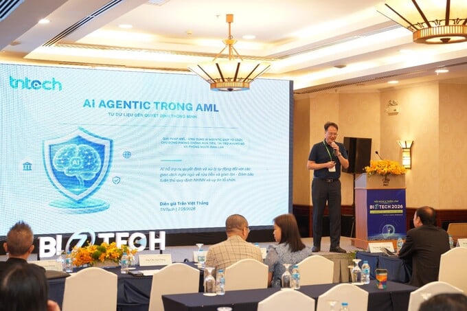 Chuyên gia Trần Việt Thắng, TNTech chia sẻ về vai trò của AI Agentic trong công tác phòng chống rửa tiền (AML).