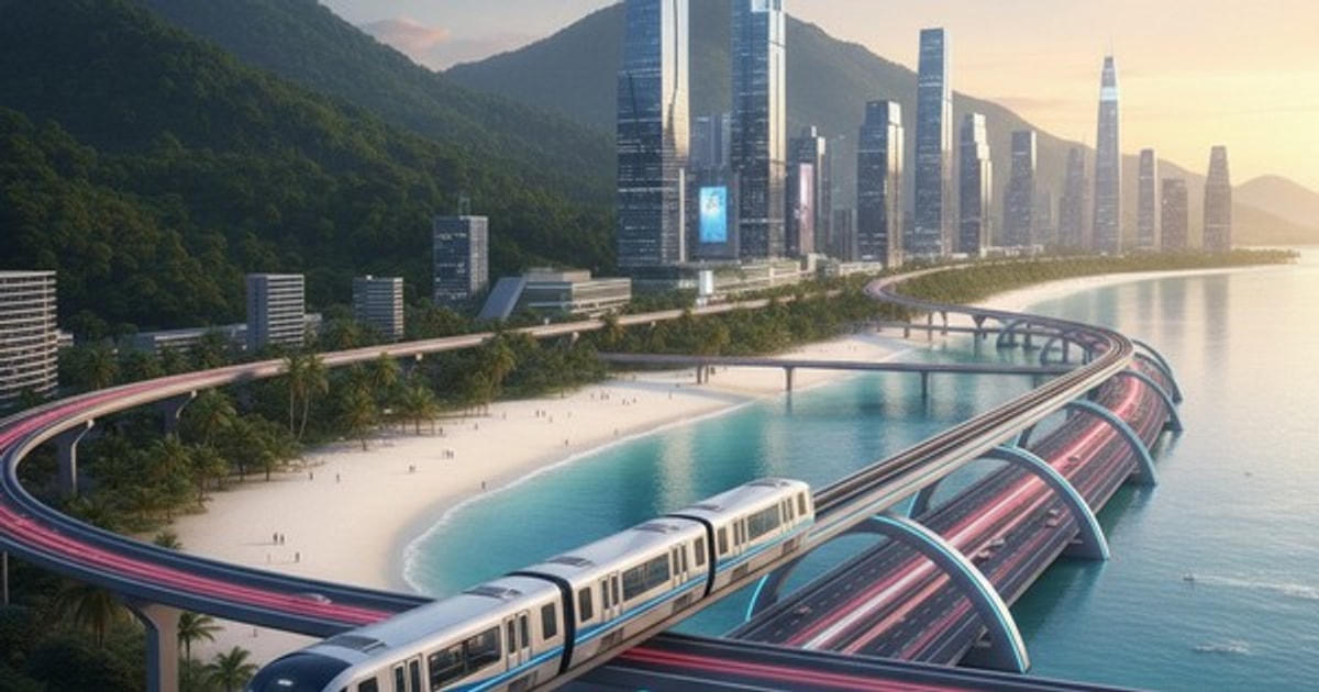 Tuyến tàu điện đầu tiên ở Phú Quốc: gần 9.000 tỷ đồng