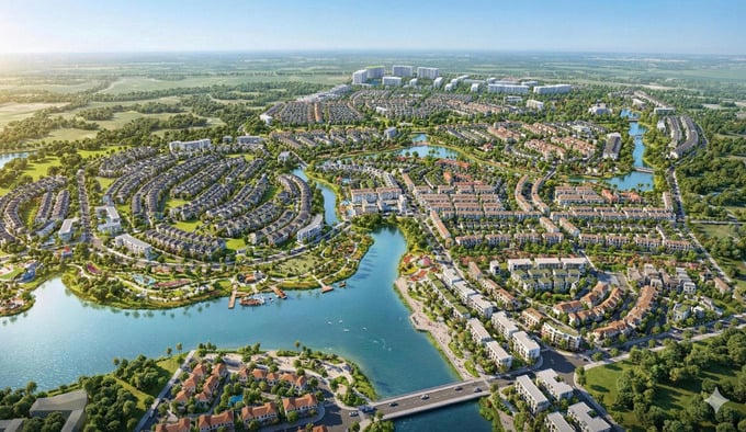 Phối cảnh dự án Khu đô thị cao cấp hồ Nam Phương