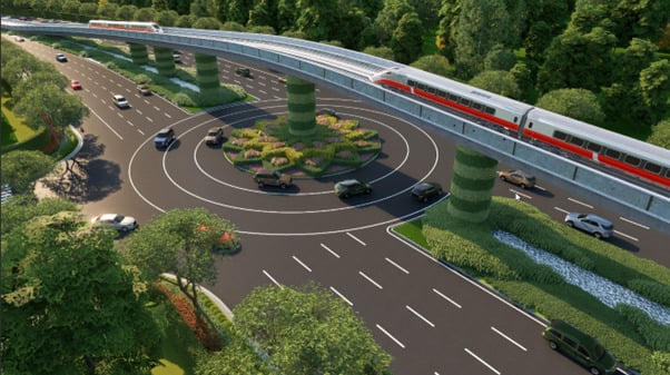 Phối cảnh đường ĐT 975B sau khi hoàn thành. Ảnh: Sun Group.