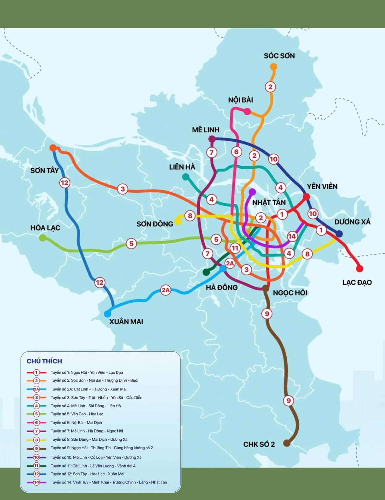Tuyến Metro số 2 đi qua KĐT Ciputra (Ảnh: MRB)